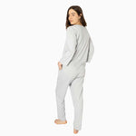 Load image into Gallery viewer, Women&#39;s 3/4 Sleeve Grey Pajama Set

