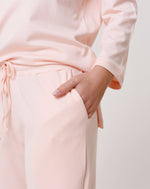 Load image into Gallery viewer, Women&#39;s 3/4 Sleeve Peach Pajama Set
